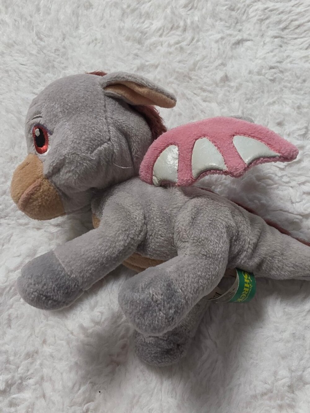 Vintage 2007 Shrek the Third Dronkey Plush MGA DreamWorks Donkey Dragon Baby Toy